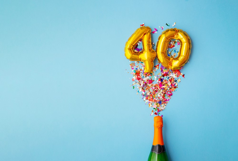 Champagne 40 års fødselsdag